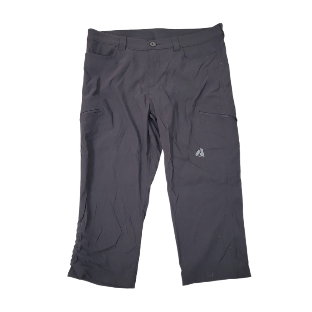 Eddie Bauer Women's‎ Black First Acsent Crop Nylon Hiking Pants Size 12